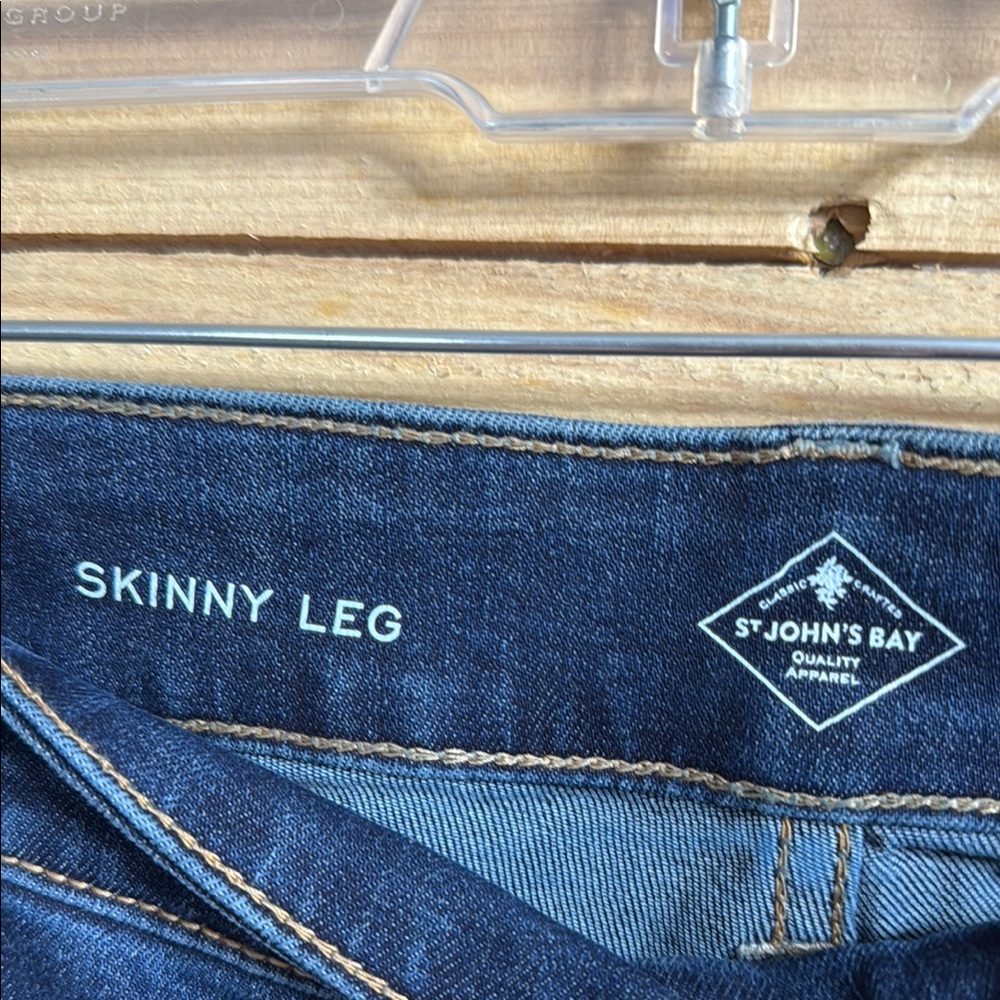 St. John's Bay Women's Skinny Jeans - Midnight - Picture 6 of 14